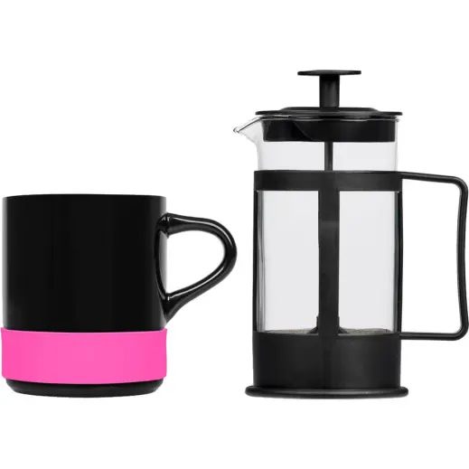 Kooshty Mixalot Black Koffee Set Pink